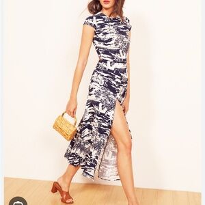 Reformation Gavin dress in naked lunch size 0